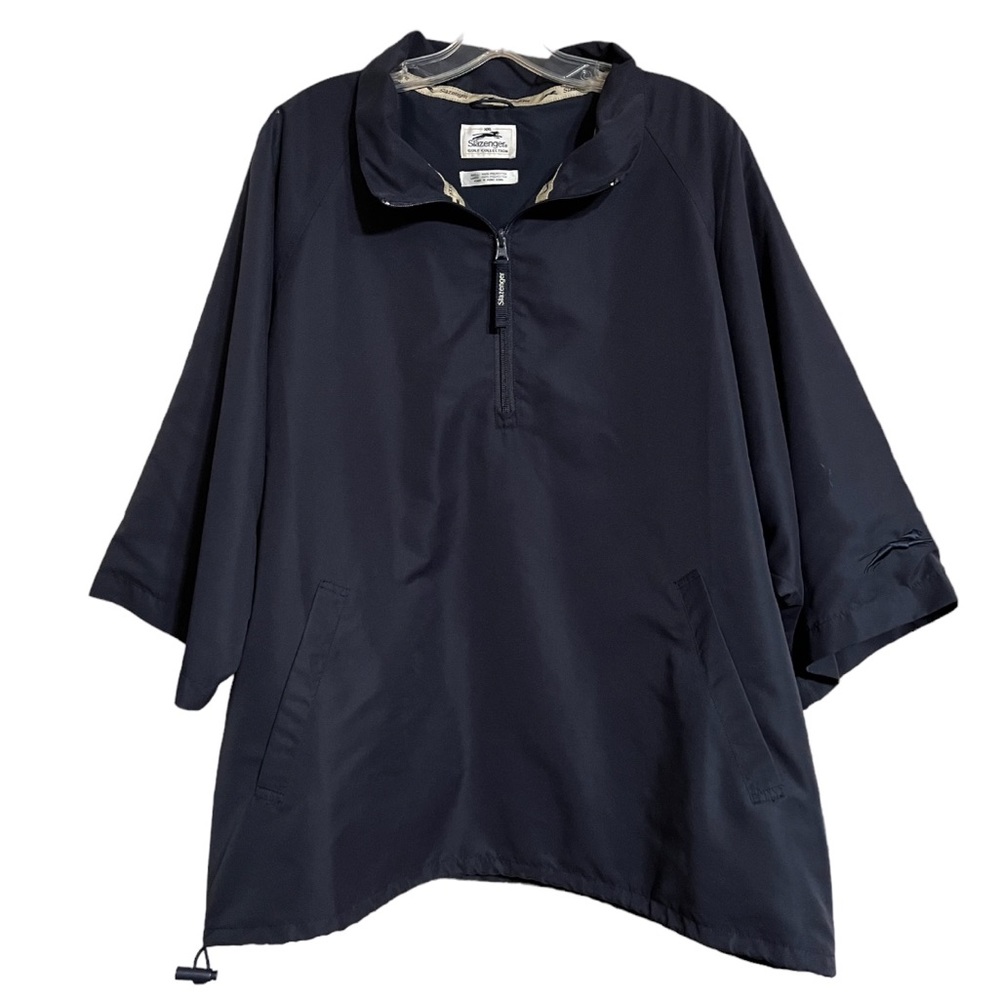 Slazenger Golf Collection Navy Blue Short Sleeve Overshirt Sz XXL EUC